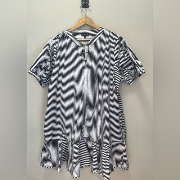 NWT! J.Crew Delilah dress in striped classic cotton poplin.Women’s Size 3X. $148 - Picture 3 of 10
